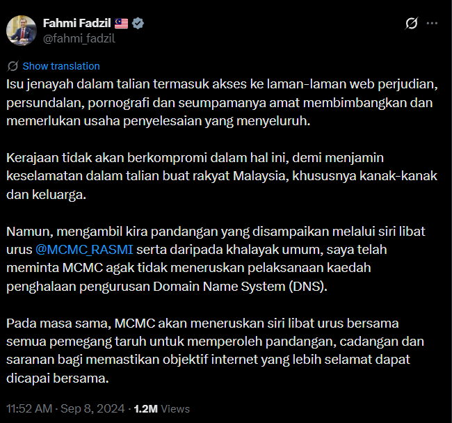 fahmi-fadzil-MCMC-VPN-DNS